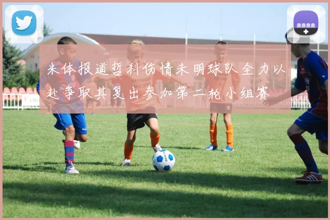 米体报道哲科伤情未明球队全力以赴争取其复出参加第二轮小组赛